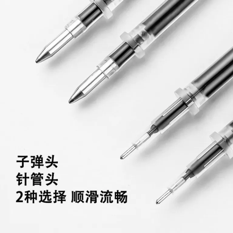 خودکار ساچمه‌ای عمده کارخانه، نوک سوزنی کامل، سر گلوله‌ای 0.5mm، مغزی خودکار جایگزین، لوازم‌تحریر دانش‌آموزی