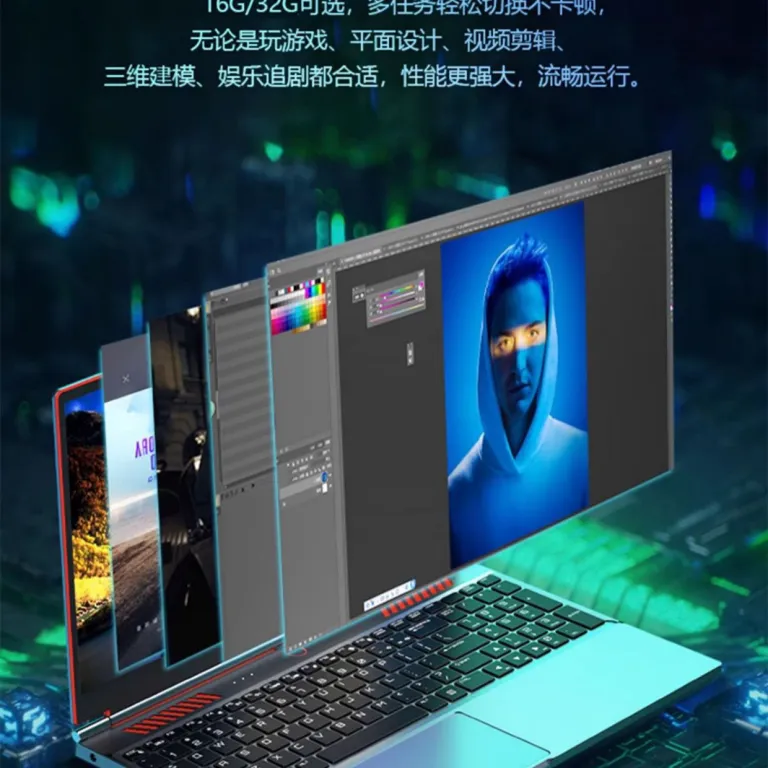لپ‌تاپ لمسی Core 13 نسل 15 اینچی Windows10 مخصوص کارهای اداری، بازی و اینترنت 95 نو