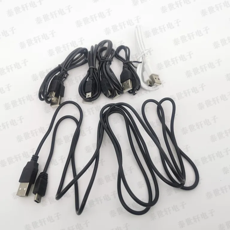 کابل USB به Mini USB با مس استاندارد ملی v3 کابل شارژ پورت T MP3 کابل دیتا 2A پورت ذوزنقه‌ای مینی 5P