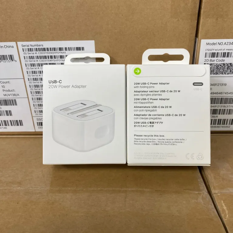 PD20W شارژر تاشو UK مناسب برای گوشی اپل اصلی 20W شارژر UK شارژ UKCA
