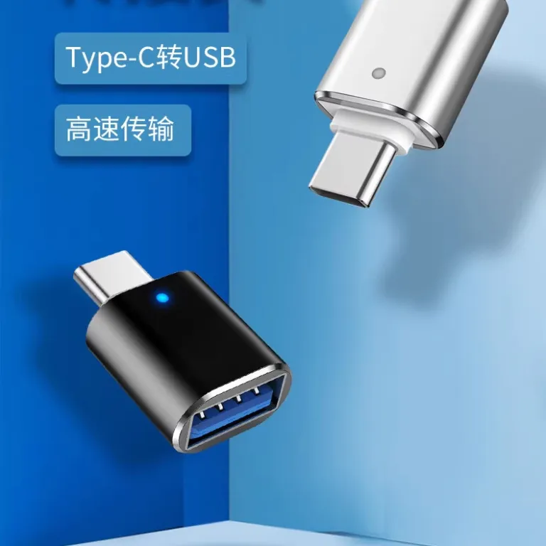 مبدل تایپ سی OTG برای گوشی، فلش مموری و کارت خوان با نشانگر LED usb3.05g