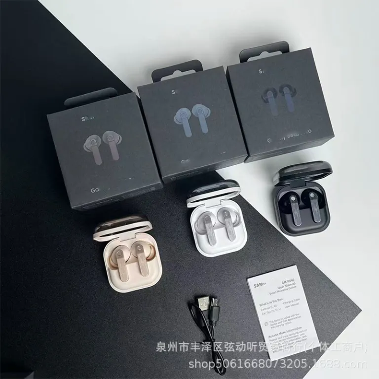 هندزفری بلوتوثی بی‌سیم TWS جدید کراس‌بوردر R640 Galaxy Buds4 Pro داخل گوشی با کیس شارژ