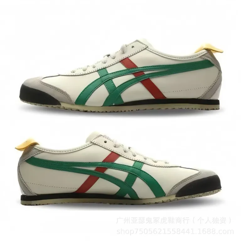 کفش راحتی اسپرت کلاسیک Onitsuka Tiger MEXICO66 مناسب پیادهروی و استفاده روزمره، شیک و همهپسند مدل آگانو
