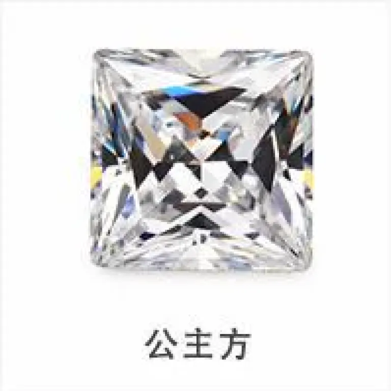 3x3~10x10mm سنگ زیرکونیا اوژو نگین الماس بدلی لوازم DIY مربع قهوه‌ای