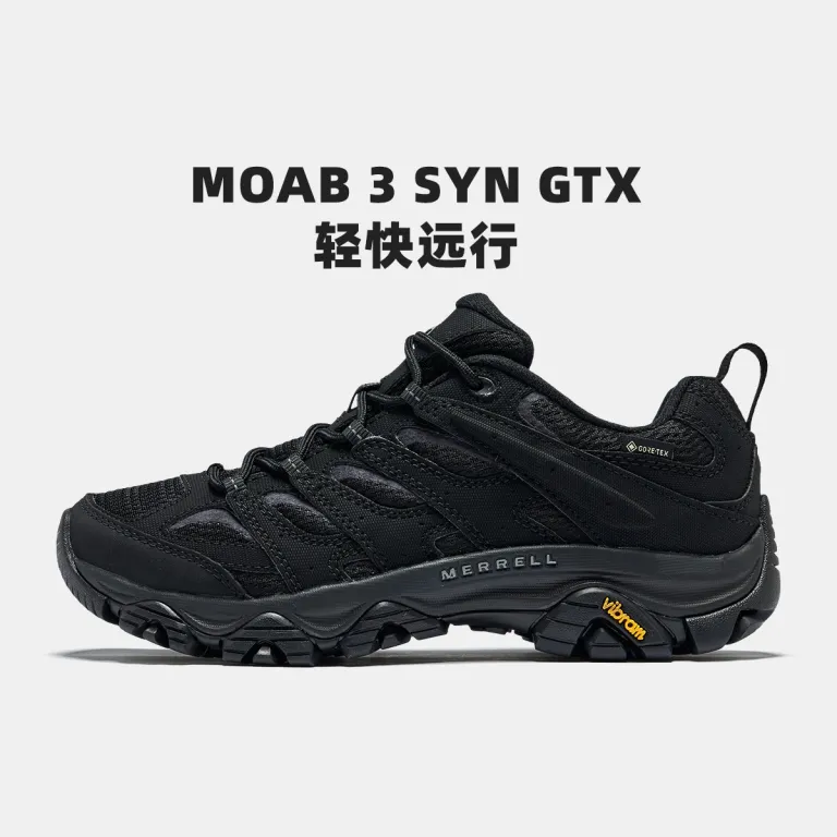 کفش پیاده‌روی ضدآب MERRELL MOAB 3 SYN GTX کوهنوردی با زیره عاج‌دار و مقاوم مدل پاییزه