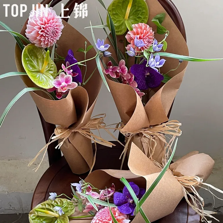 طناب رافیای طبیعی برای دسته گل، پرکننده جعبه هدیه و بسته‌بندی گل فروشی