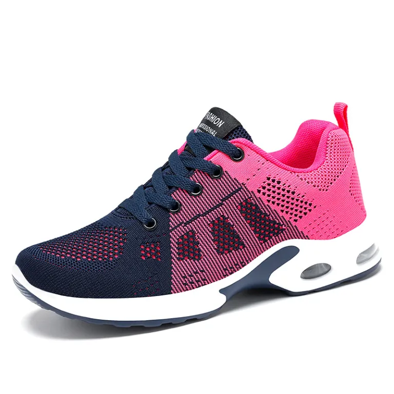 کفش ورزشی زنانه بهاره کراسبوردر سایز بزرگ زیره نرم کفش دویدن کفش هوا shoes کفش توری راحتی