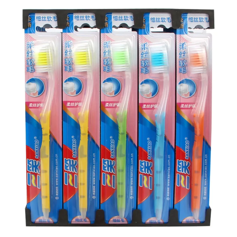 مسواک خانوادگی سانشیائو با موی متوسط نرم و راحت، عمده با قیمت ویژه 998n
