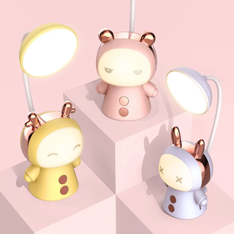 چراغ خواب همبرگری خلاقانه LED شارژی کنار تخت مخصوص کودکان با مدادتراش و محفظه، چراغ رومیزی هدیه