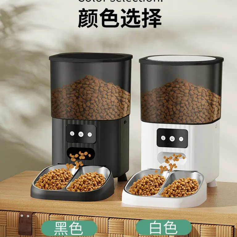غذاخوری اتوماتیک جدید حیوانات خانگی با زمان‌بندی هوشمند و کنترل از راه دور وای‌فای 4.5L ظرفیت بالا با دوربین