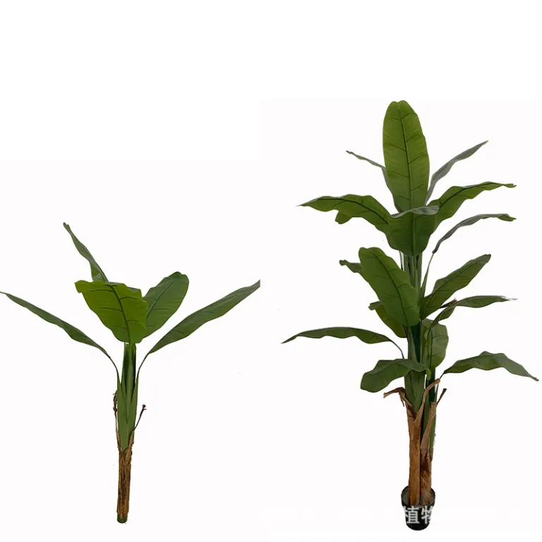 ترکیب گیاهان مصنوعی بزرگ، درخت مصنوعی گلدانی، درخت مصنوعی برای دکوراسیون داخلی و خارجی، درخت موز، نخل شامادورا، عمده فروشی