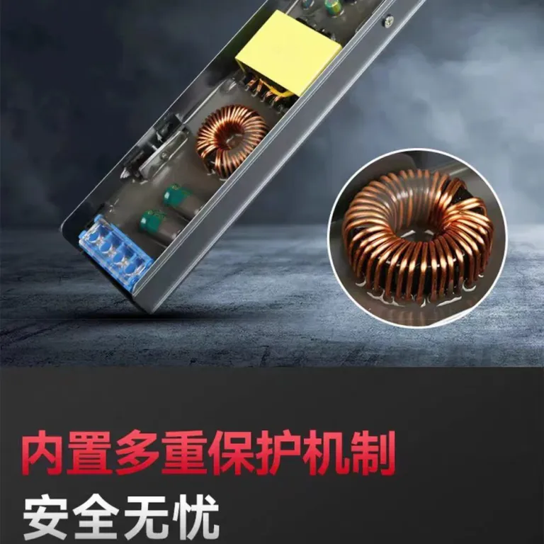 منبع تغذیه سوئیچینگ نیمه‌رزینی بلک گلد 220v به 12v24v ترانس برق DC برای تابلوهای LED و حروف نورانی