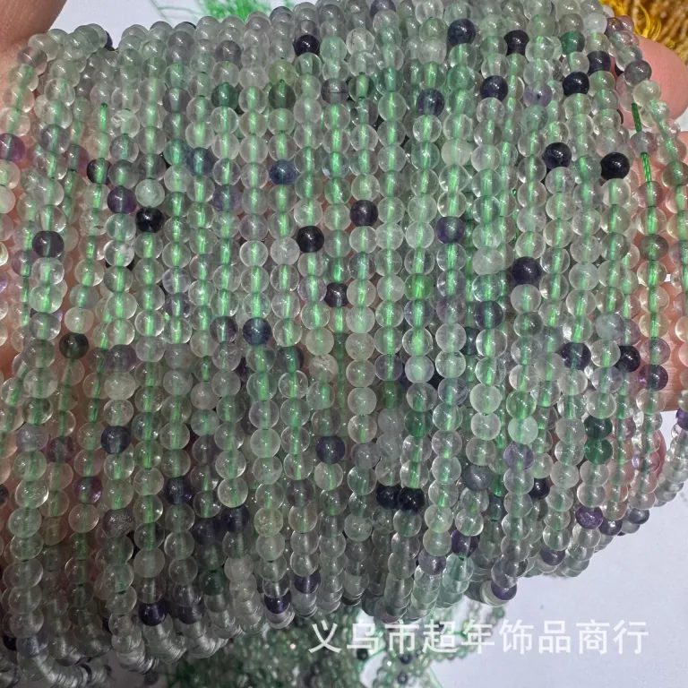 2mm3mm4mm مهره‌های گرد کوچک سنگ طبیعی، لوازم جانبی زیورآلات، آمیتیست، آونتورین سبز، تورمالین، مهره‌های DIY عمده