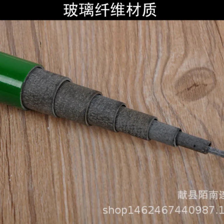 چوب ماهیگیری فایبرگلاس دستی کوتاه ارزان قیمت 37 مناسب ماهی کپور چوب مبتدی با لوگو