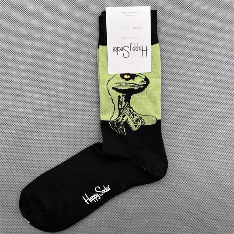 جوراب رنگی HappySocks مردانه طرح کارتونی فانتزی اینستاگرامی ساق‌متوسط بیرونی خیابانی