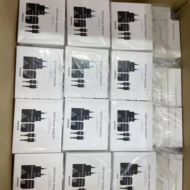 T4511 شارژر اورجینال سامسونگ 45w آداپتور Note20/S25/Zfold6 استاندارد اروپا 45W سوپر فست شارژ