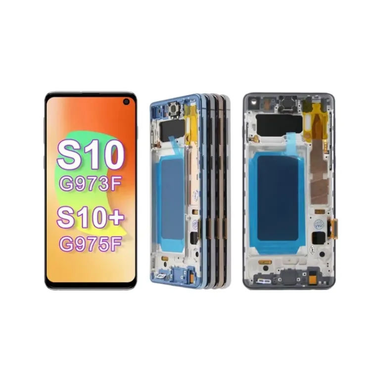 مناسب برای سامسونگ S10 مجموعه صفحه نمایش گلکسی S10plus G975 G973 نمایشگر لمسی کریستال مایع