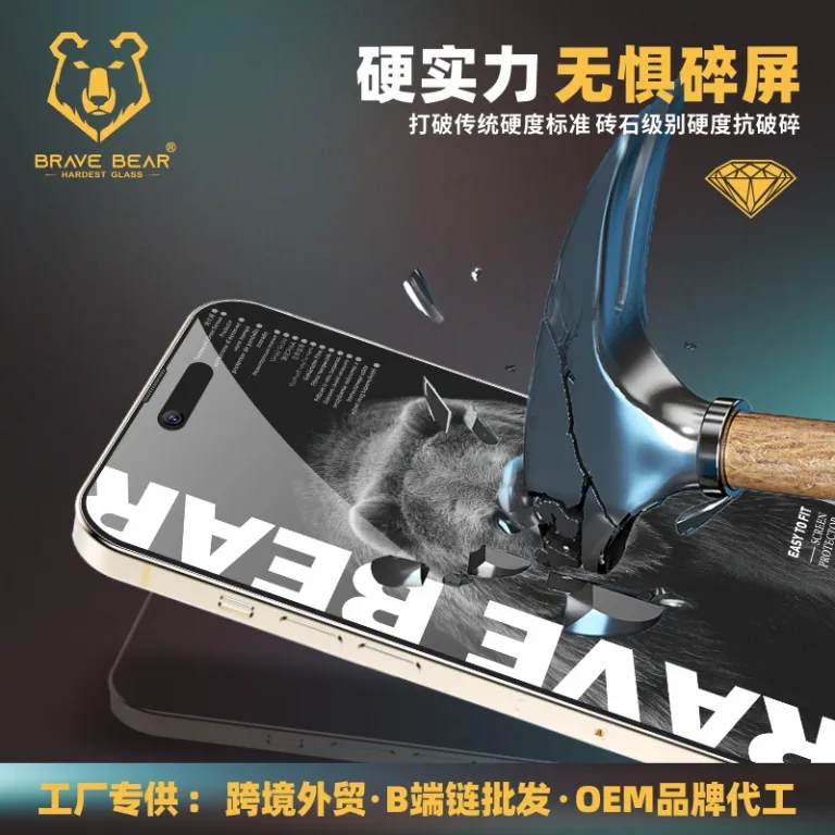 محافظ صفحه نمایش آیفون با جعبه نصب بدون گرد و غبار، ضد ضربه، شفاف، نصب آسان