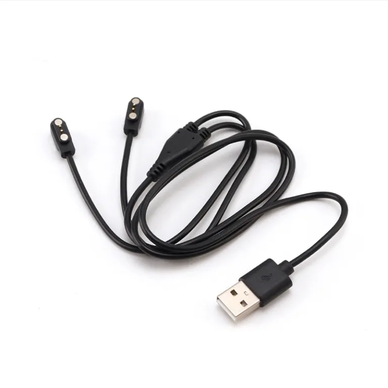 کابل شارژ مغناطیسی یک به دو 4.0 2.5mm مناسب عینک هوشمند شیائومی، دستبند هوشمند هواوی و ساعت کودک