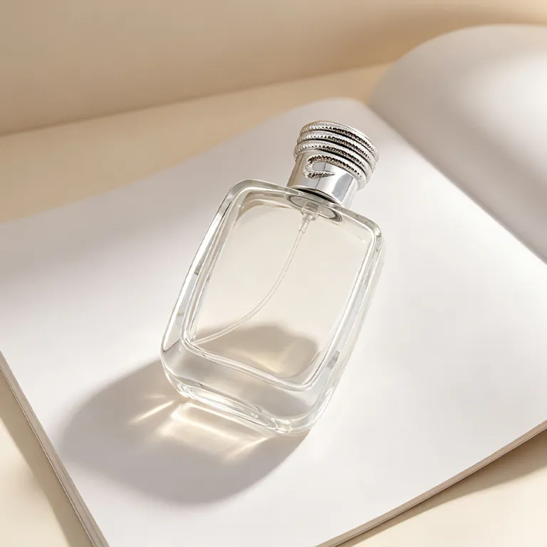 بطری خالی عطر مربعی ضخیم شیشه‌ای شفاف برای پر کردن مجدد، بطری اسپری فشاری لوازم آرایشی