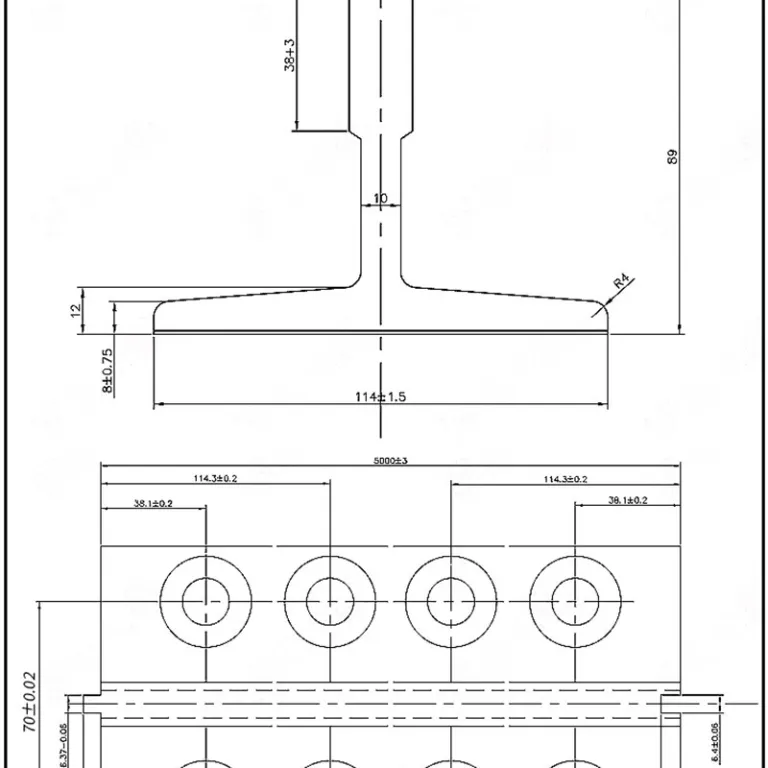 ریل آسانسور T شکل، ریل توپر و ریل توخالی T70/T75/T78/T89/T90/T114 ریل آسانسور