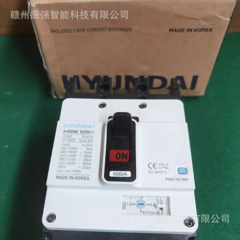 قابل مذاکره کلید اتوماتیک قالبی هیوندای HYUNDAI HGM125H 3P 100A نوع کشویی مخصوص کشتی