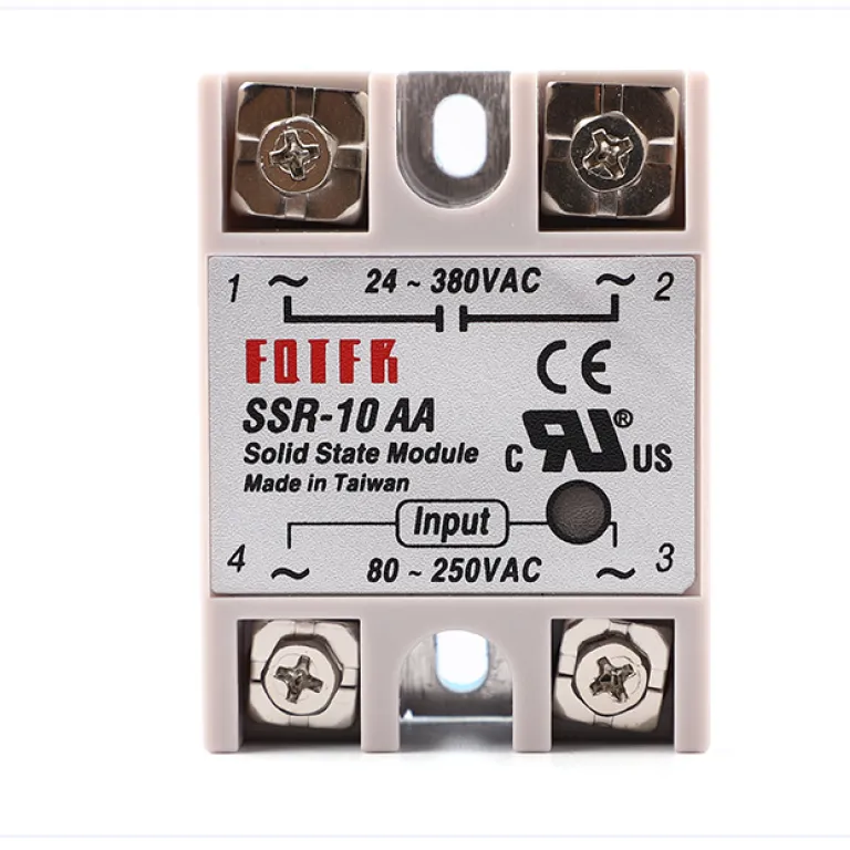 رله حالت جامد تک‌فاز کنترل AC SSR-10AA بدون کنتاکت SSR-40AA 25AA صادراتی