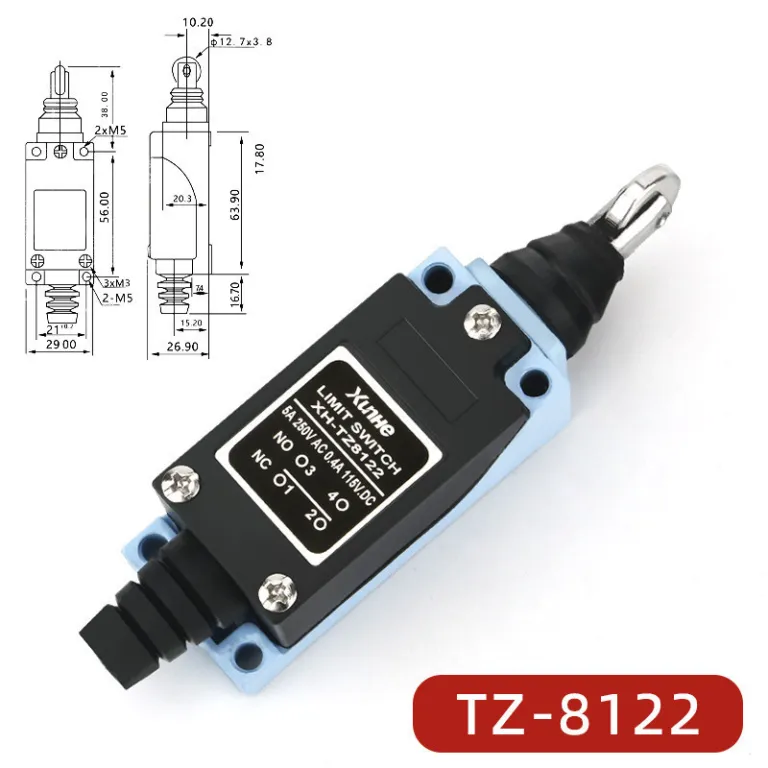 ME-8108 کلید محدودکننده خودبازگشت میکروسوئیچ تماسی محدودکننده TZ-8101 کلید مسیر