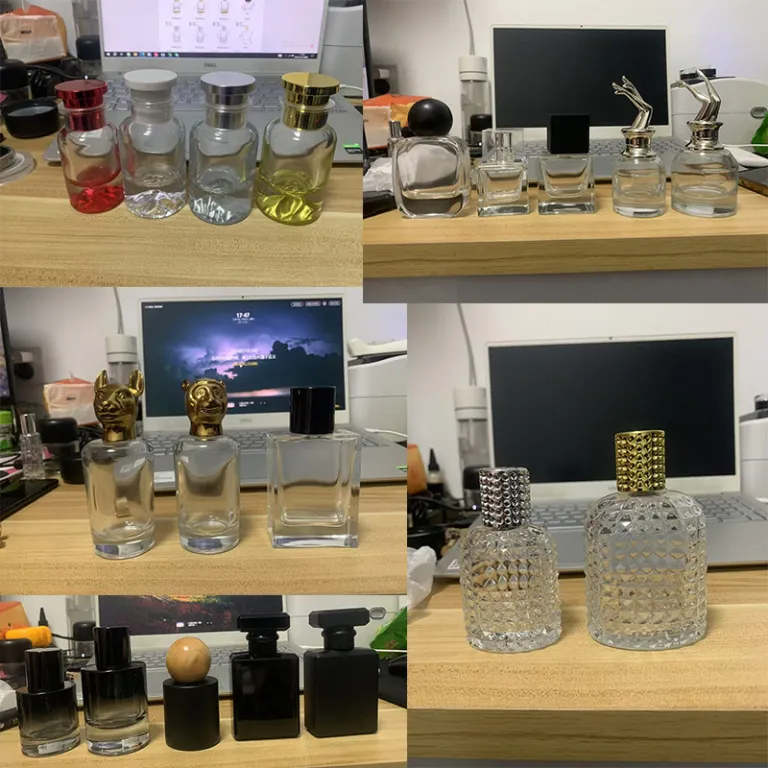 30ml بطری شیشه‌ای عطر، بطری شیک تقسیم عطر 100ml بطری اسپری، بطری تقسیم عطر لوکس 50ml
