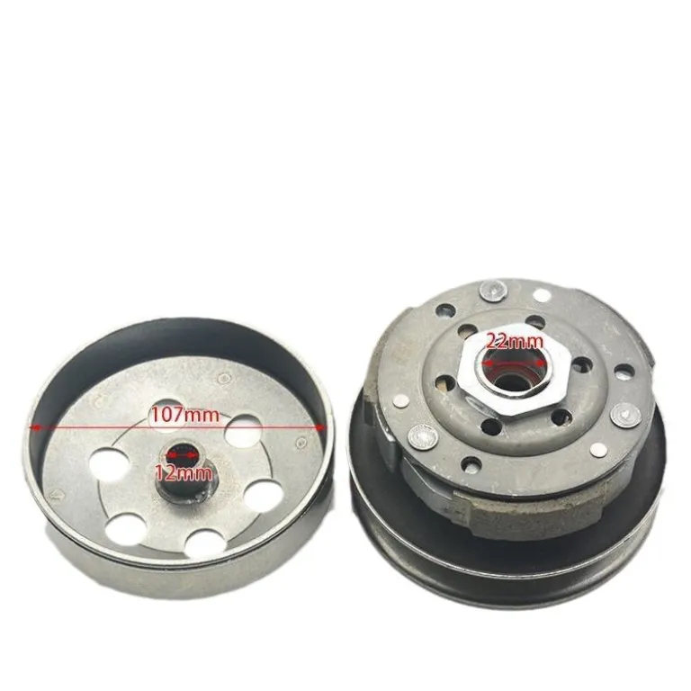 مجموعه کلاچ موتورسیکلت اسکوتر GY650 60 80 48cc صفحه متحرک و ثابت پولی جلو و عقب