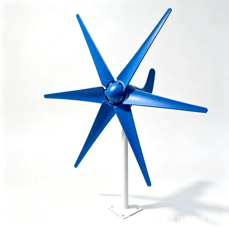 100w12v24v5/6 توربین بادی محور افقی کوچک با پره‌ها، توربین بادی wind turbine