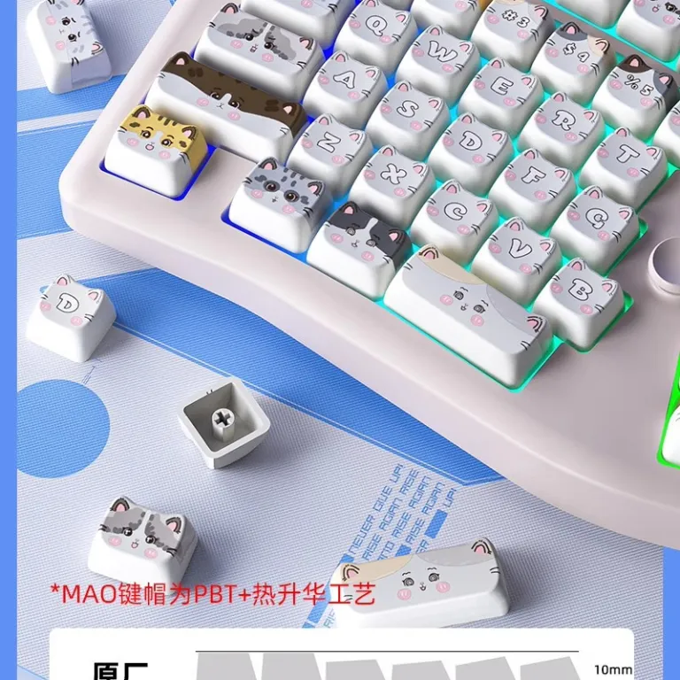 کیبورد مکانیکی آلیس LEOBOG A75 با قابلیت تعویض گرم، RGB، سفارشی‌سازی شده برای بازی و کارهای اداری و تبلت، ساختار TOP