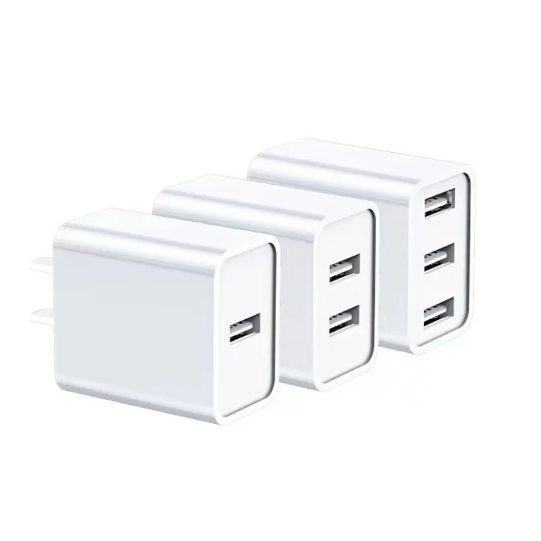 5V2A شارژر 3C دارای گواهینامه، شارژر سریع USB چند پورت دوگانه برای موبایل، آداپتور برق چند خروجی