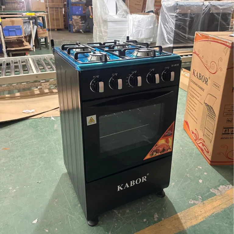 اجاق گاز ایستاده ترکیبی با فر 50*50 بدون پایه چوبی