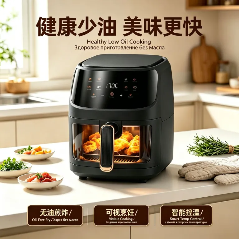 سرخ‌کن بدون روغن 8L چندکاره هوشمند با صفحه لمسی ظرفیت بزرگ airfryer دستگاه فر و سیب‌زمینی سرخ‌کن برقی