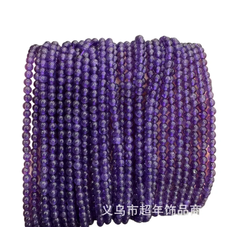 2mm3mm4mm مهره‌های گرد کوچک سنگ طبیعی، لوازم جانبی زیورآلات، آمیتیست، آونتورین سبز، تورمالین، مهره‌های DIY عمده