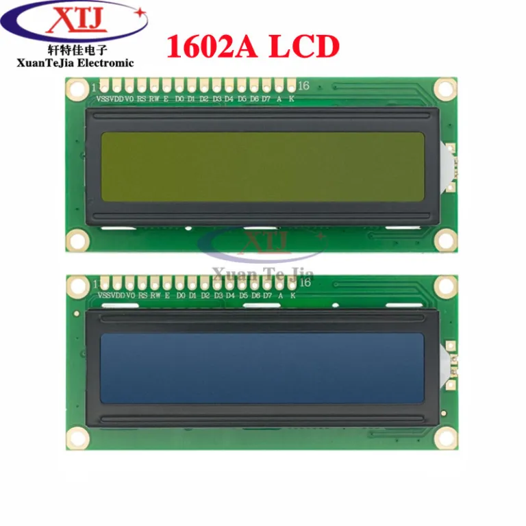 صفحه آبی/زرد-سبز 1602A/1604A/2004A/12864B صفحه LCD 5V با نور پس‌زمینه IIC