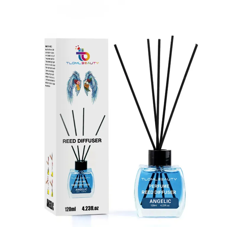 120ML دیفیوزر چوبی با اسانس طبیعی، خوشبوکننده هوا مناسب اتاق خواب، دفتر کار و منزل