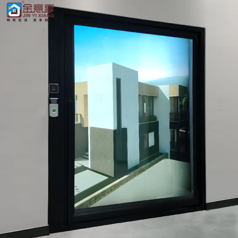 درب محوری خارج از مرکز جینمالونگ80 سری درب آویز وسط، درب ورودی شیشهای آپارتمان اروپایی آمریکایی، درب محوری برونمرزی برقی