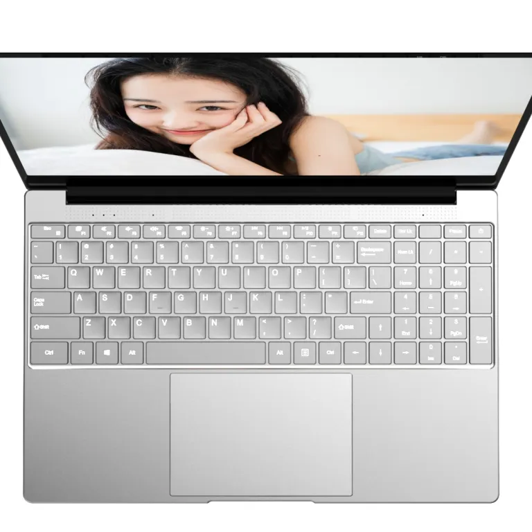 لپ‌تاپ 15.6 اینچی N5095 16GB با حسگر اثر انگشت و نور پس‌زمینه، صفحه‌کلید روسی