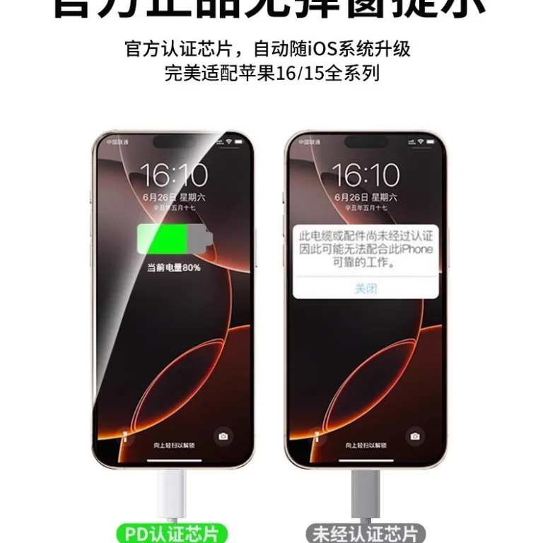 کابل شارژ بافته‌شده فست‌شارژ اورجینال مناسب 15/17 اپل iPhone16Pro