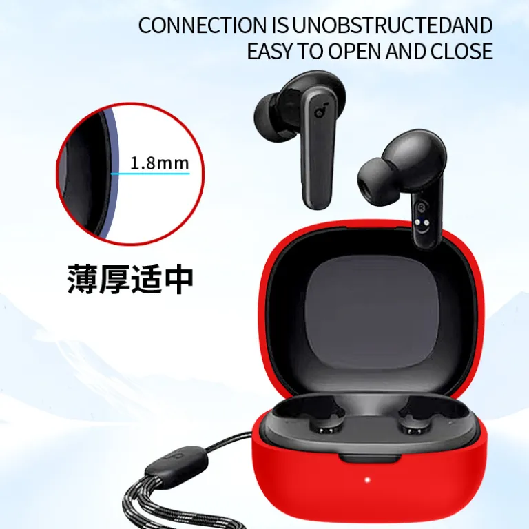 قاب سیلیکونی هدفون مناسب برای AnkerSoundcoreR50i ضد ضربه و ضد گرد و غبار محفظه شارژ