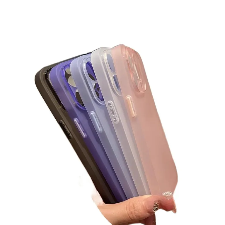 قاب گوشی سیلیکونی مات نیمه‌شفاف فوق‌نازک با حس بدون قاب مناسب اپل 16promax iPhone17