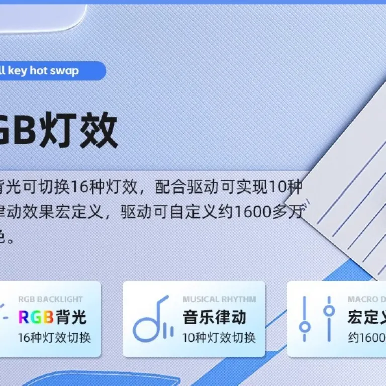 کیبورد مکانیکی آلیس LEOBOG A75 با قابلیت تعویض گرم، RGB، سفارشی‌سازی شده برای بازی و کارهای اداری و تبلت، ساختار TOP