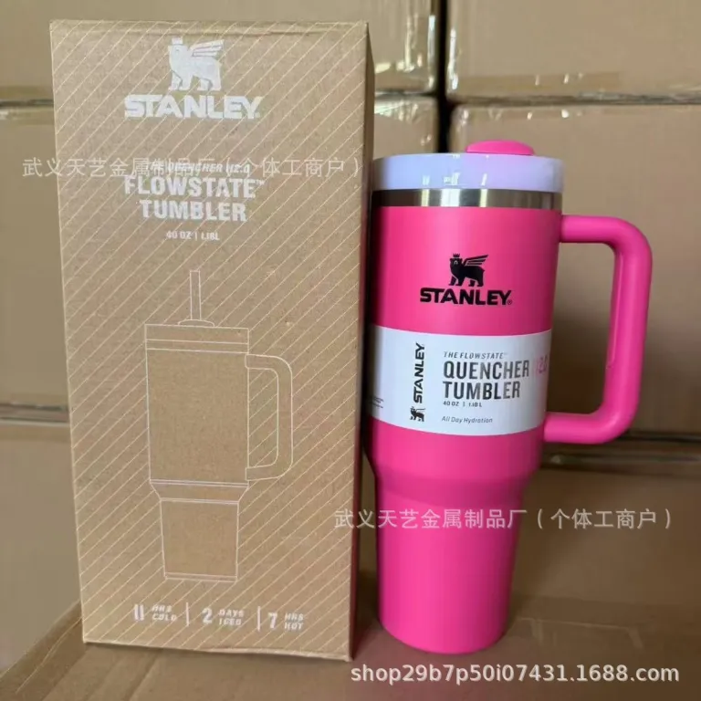 ماگ خودرو استنلی 40oz استیل ضدزنگ عایق حرارتی با ظرفیت بالا، قابل حمل، مناسب خودرو