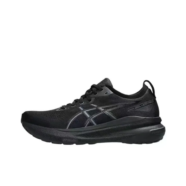 کفش دویدن مردانه و زنانه ASICS مشکی GT2000-13 نسل 12 ماراتن با پشتیبانی پایدار و تنفس‌پذیر