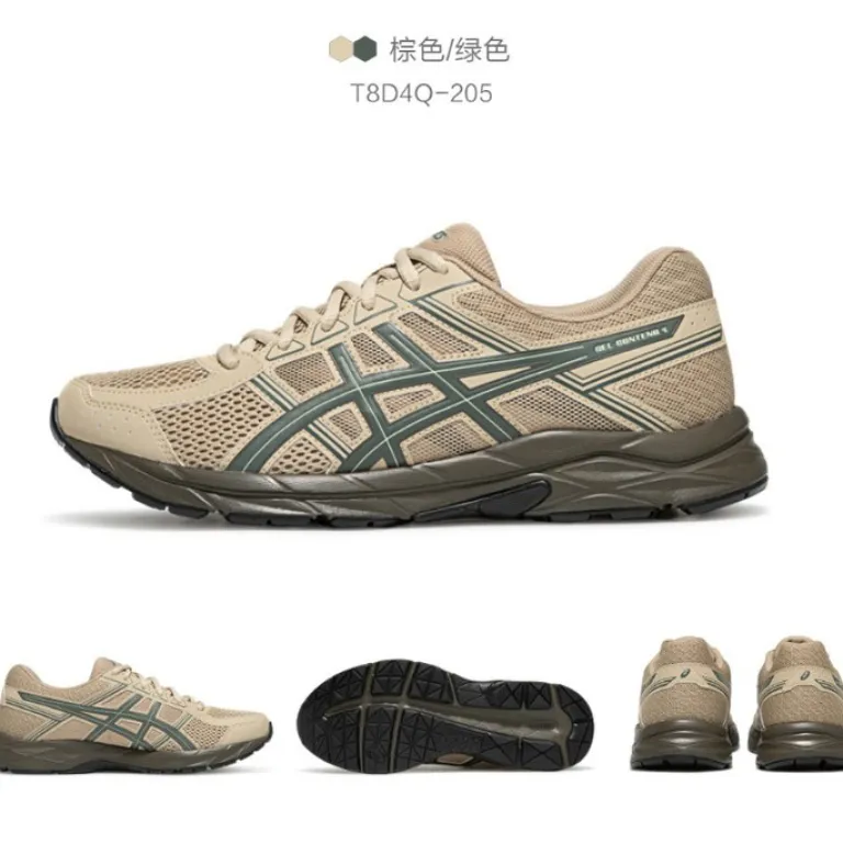 کفش دویدن مردانه ASICS سبک، تنفس‌پذیر و ضربه‌گیر GEL-CONTEND 4