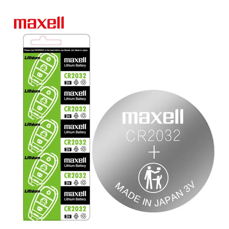 باتری سکهای لیتیومی Maxell CR2032/CR2025/CR2016 برای ریموت کنترل خودرو 3V