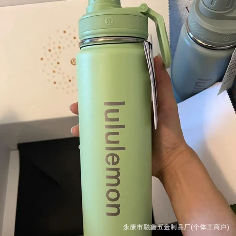 بطری آب ورزشی BacktoLife مشابه lululemon 710ml قمقمه سفری و یوگا