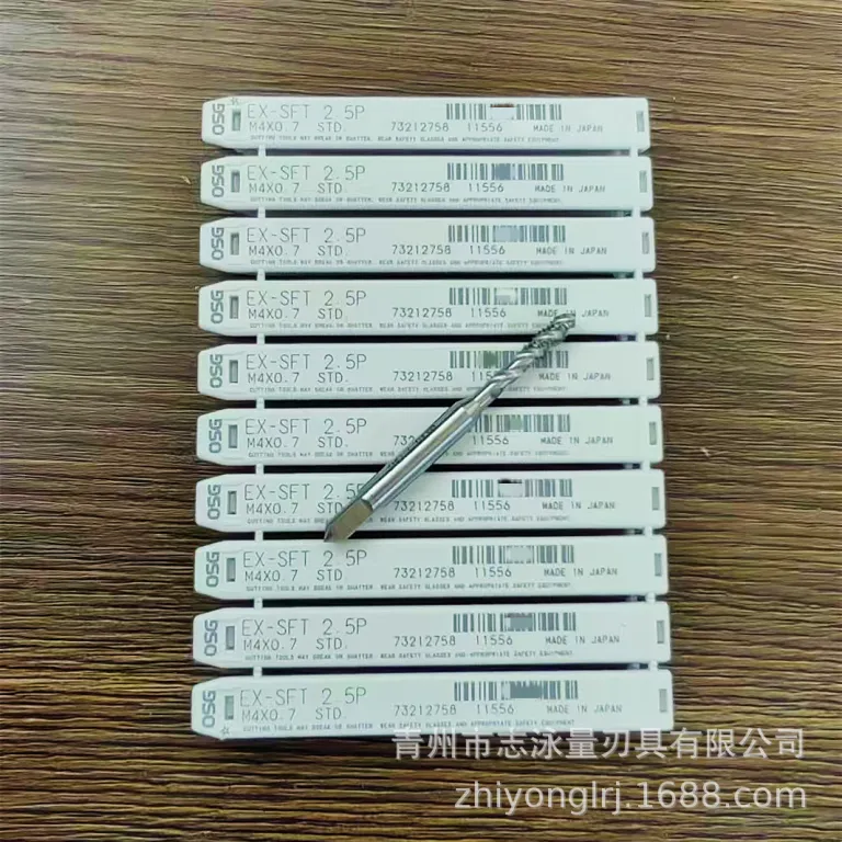 قلاویز مارپیچی اصلی ژاپنی OSG با شیار حلزونی برای ماشین‌کاری EX-SFT M3 4 5 6 8 10 12 اصل
